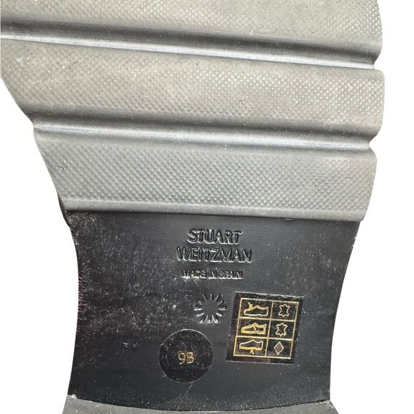 Stuart Weitzman Black Leather Pearl Stud Tassel Loafers Size 9B - Picture 5 of 8